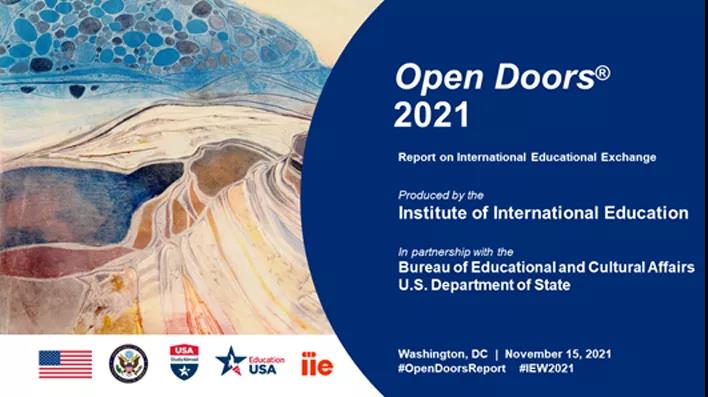 2021年最新《美国门户开放报告》，全美教育门户主要数据汇总