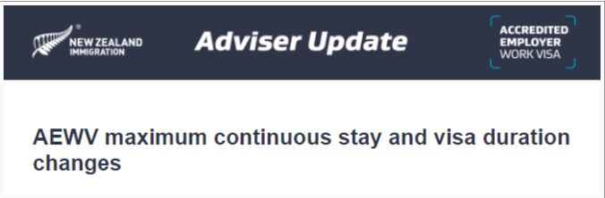 新西兰认证雇主签证AEWV从3年延长到5年